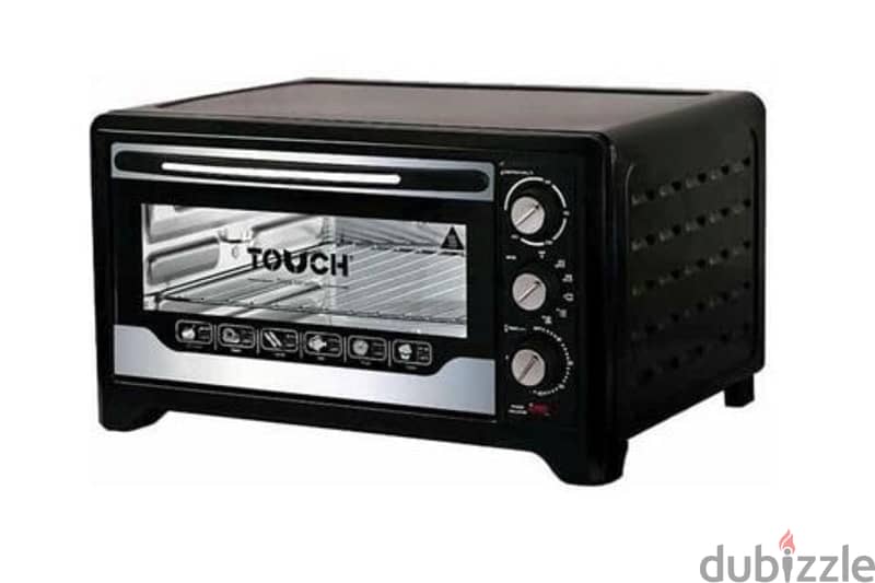 Touch electric oven with grill- 50 Liters- 2000 Watt- Black 0