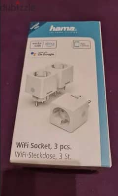 العلبه فيها ٣ قطع hama socket smart wifi 0