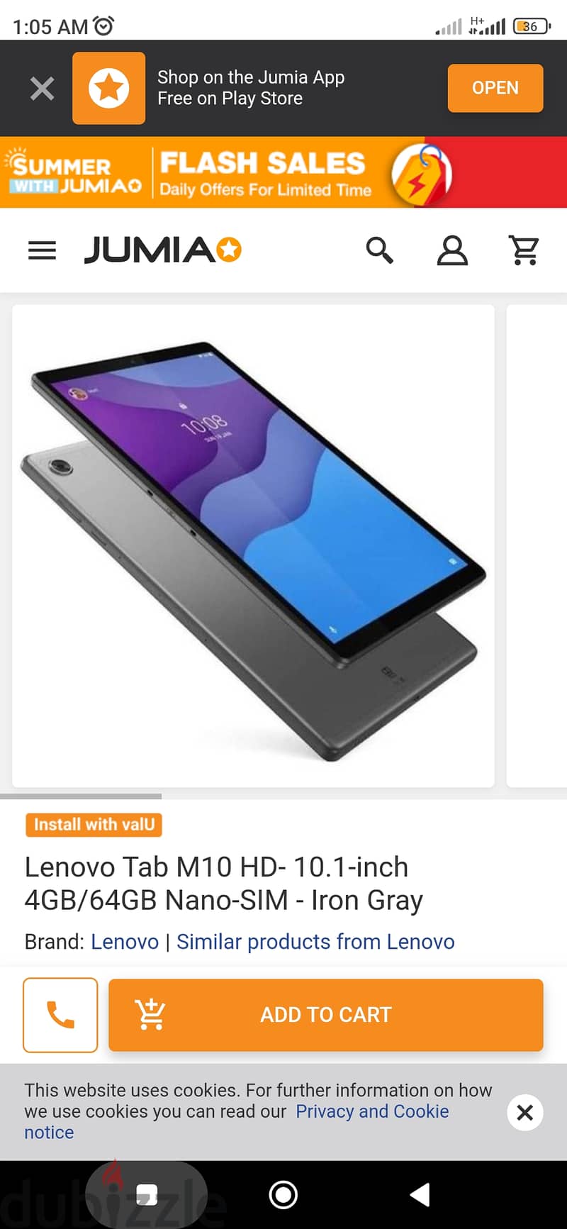 Lenovo tablet m10 hd gen2 64/4 1