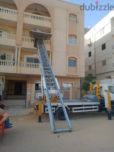 شركة تبارك لنقل ورفع العفش، ونش رفع الاثاث، داخل جسر السويس