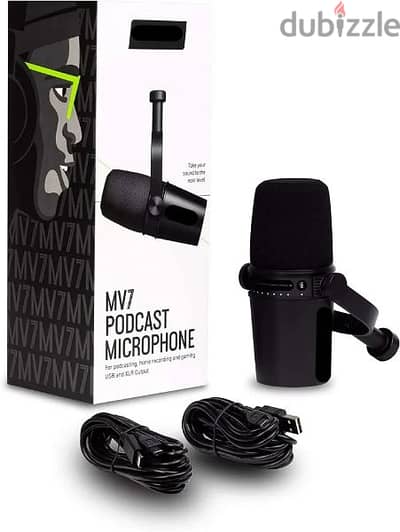 Shure MV7 Podcast Microphone (Black)