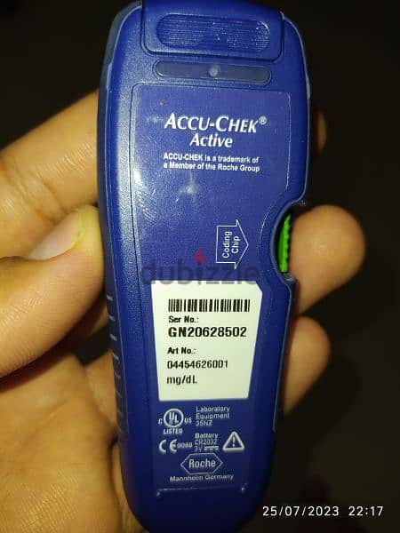 للبيع جهاز قياس السكر AccU-CHEk. Active شغال كويس جدا 6