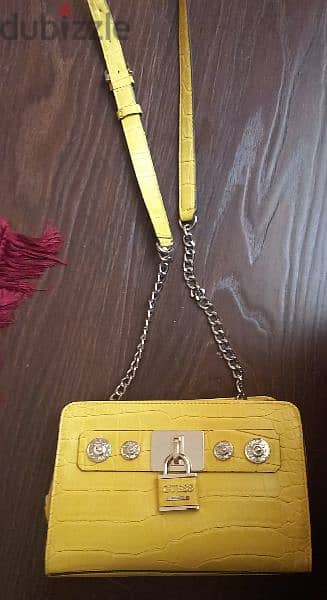 Original Guess yellow cross body bag -used once 4
