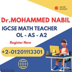 Math teacher for IGCSE Students