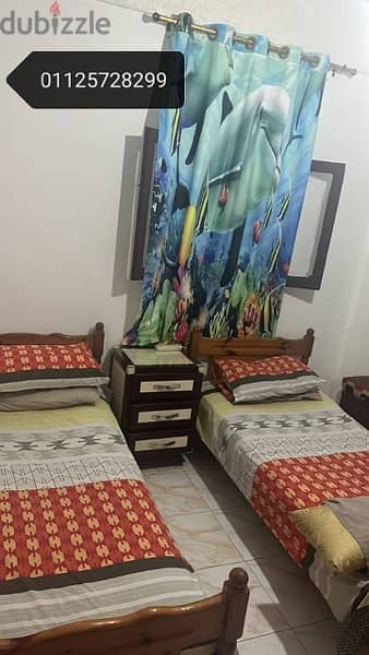 شاليه ارضى بحديقة و تراس للايجار شهرى  سكنى