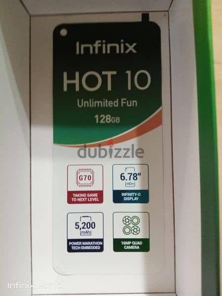 Infinix Hot 10 128g 4g ram 5
