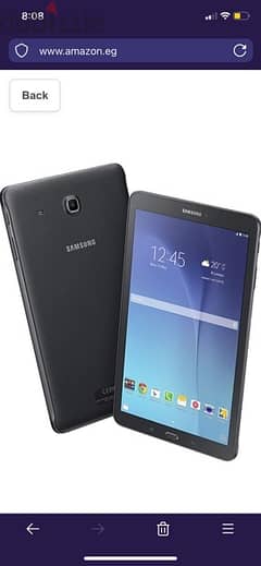 Samsung Galaxy tab E 9.6 تابلت سامسونج e اسود