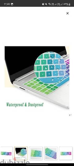 A pair of silicone keyboard covers 0