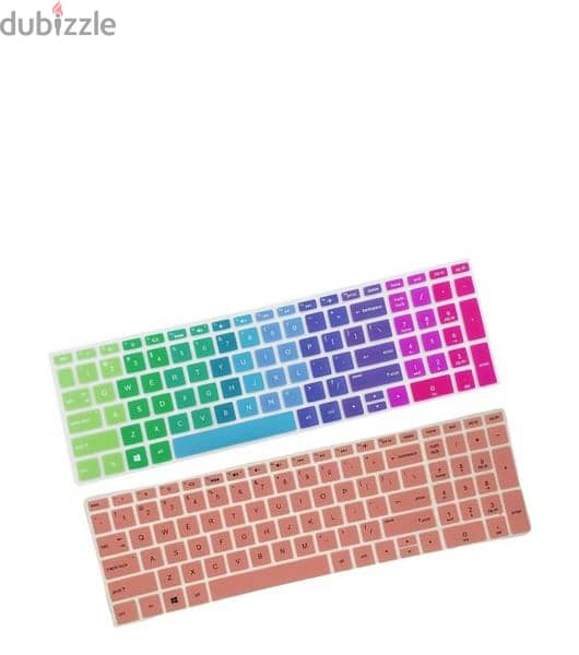 A pair of silicone keyboard covers 1