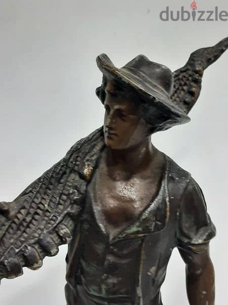 تمثال سيمي برونز شغل أوربي قديم 4