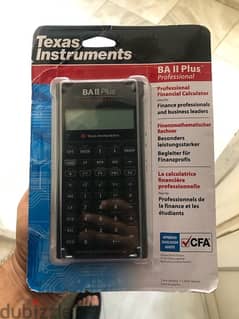 Texas Instruments BA 2 plus for cfa exam