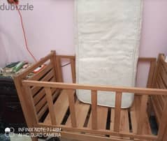 سرير اطفال خشب مقاس 120×50