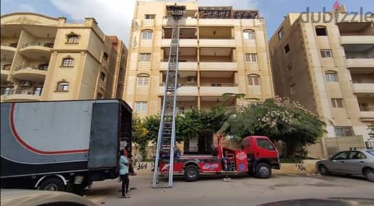 شركة الرحمة لنقل ورفع العفش، ونش رفع الاثاث، داخل المعادي