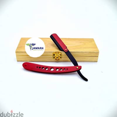 Shaving Straight Razor Stainless Steel With Wooden Box