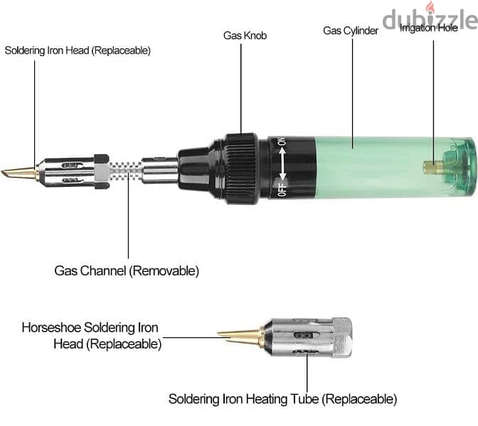 كاوية لحام غاز محمولة gas soldering iron 1