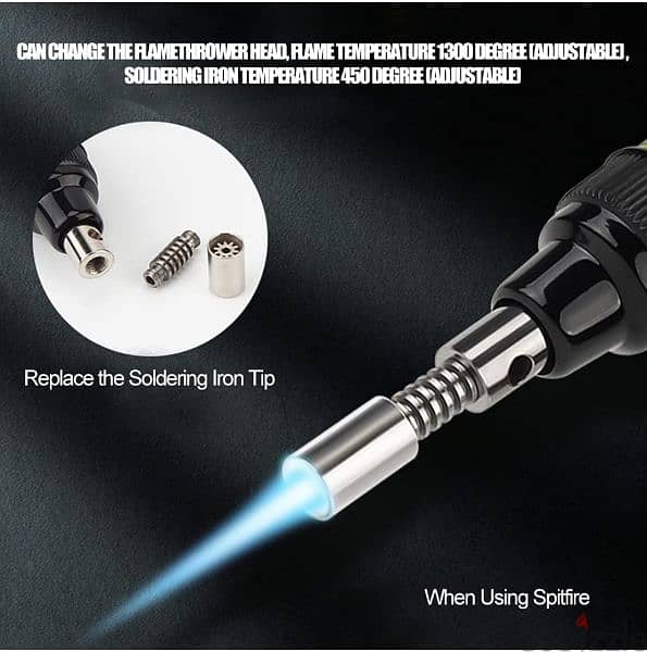 كاوية لحام غاز محمولة gas soldering iron 4