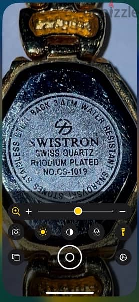 ساعة إليز لقطة فعلا صناعة سويسرية مطلية ذهب بفصوص ألماظ 14
