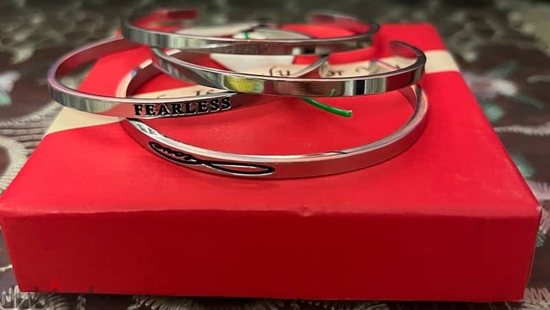 stainless steel bracelets free size 4 pieces 2
