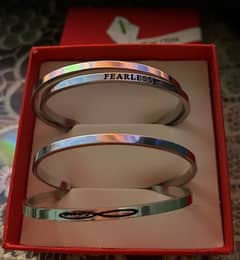 stainless steel bracelets free size 4 pieces