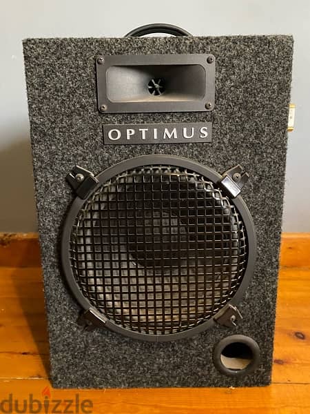 2 Vintage Optimus speakers 0