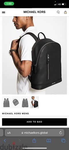 Hudson Slim Pebbled Leather Backpack 0