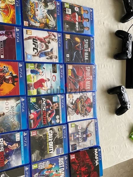 PS4 1 TB + 20 games. بلايستيشن ٤ واحد تيرا + ٢٠ لعبه 2