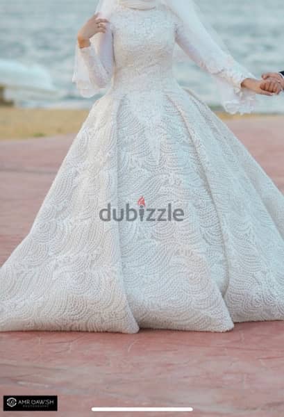 for rent - used only once - wedding dress by Dema khoudier 2
