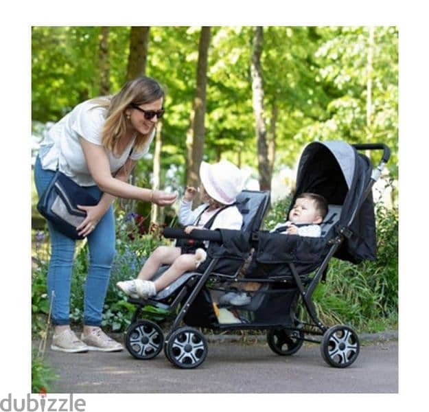 Safety twin stroller 2
