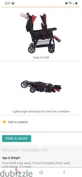 Safety twin stroller 5