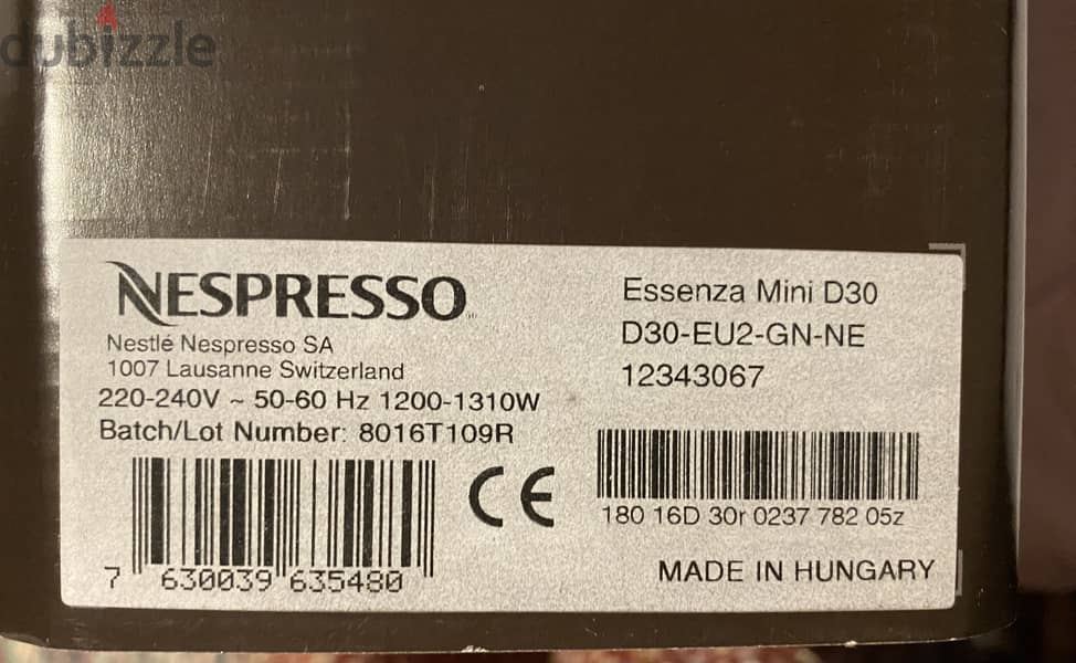 Nespresso Coffee machine 2