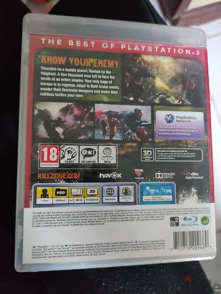 لعبة بلاي ستيشن 3 بحاله ممتازة PS3 - KILLZONE 3 1