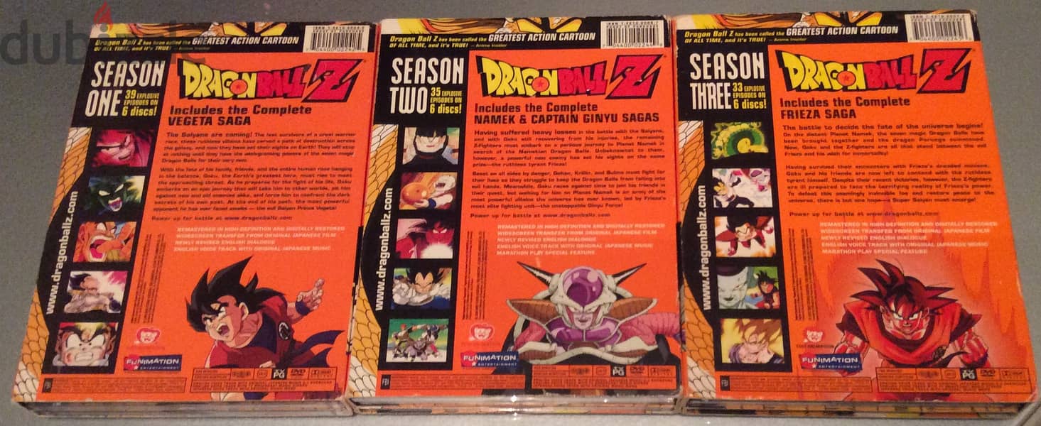 Dragon Ball Z Boxset 1/2/3 1