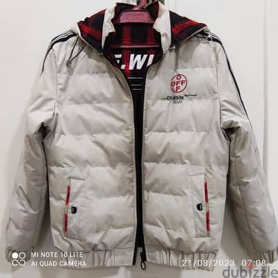 جاكيت جلد ابيض Town Team