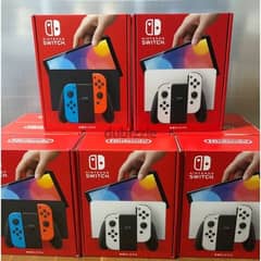 Nintendo Switch 64 GB OLED Model Console White, Neon Red & Neon Blue 0