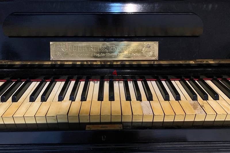 Piano H. Lubitz Berlin . . Made in Germany . . 150 years old 5