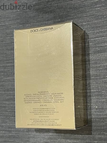 برفيوم  DOLCE & GABBANA gold 100 ml 3