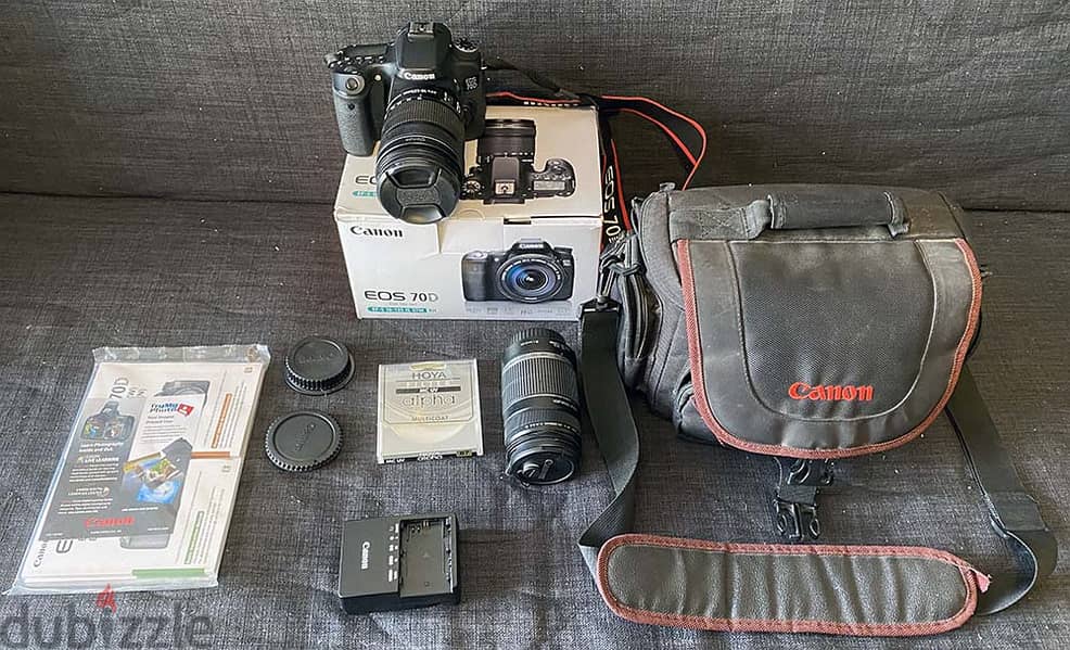 Canon EOS 70D 20.2 MP DSLR Camera Kit with two lenses 0