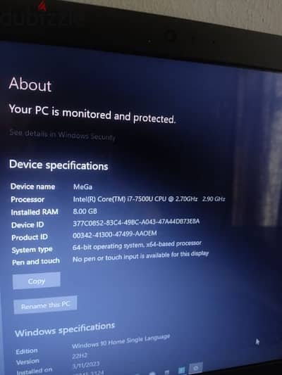 لابتوب i7 جيل سابع gt 940mx