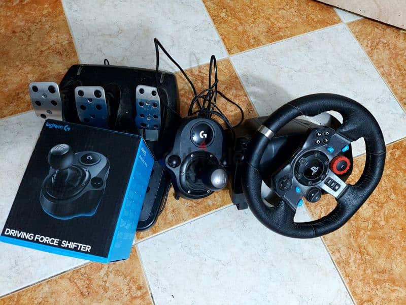 Logitech Driving Force G29 Racing Wheel For Ps3,4 and pc gear shifter 0