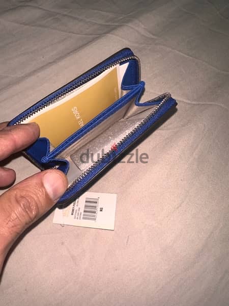 MK Micheal Kors blue leather wallet 2