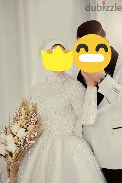فستان زفاف استخدم مره واحده 1