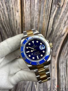 Rolex Submariner Date half gold blue dial,2813 movement 0