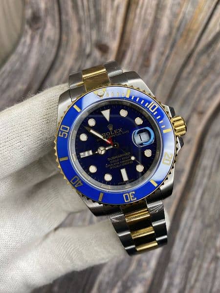 Rolex Submariner Date half gold blue dial,2813 movement 7