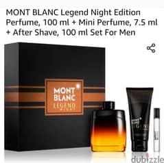 Mont Blanc Legend Night Edition 3 Pieces Gift Set