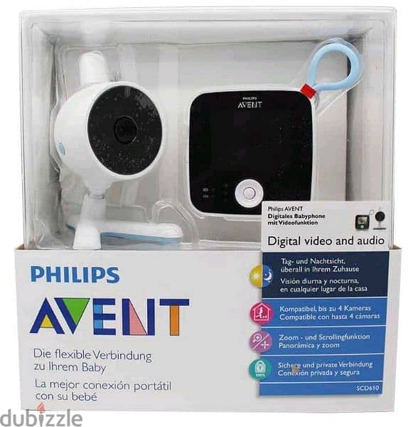 Philips Avent SCD 610 Baby Audio&Videos Monitor مراقبة الطفل صوت صورة 0