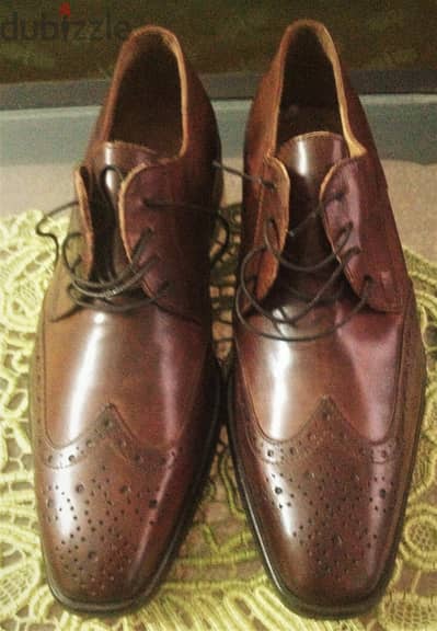 Men's HOBAN / Vero Cuoio Brown Lace Up Leather Shoes