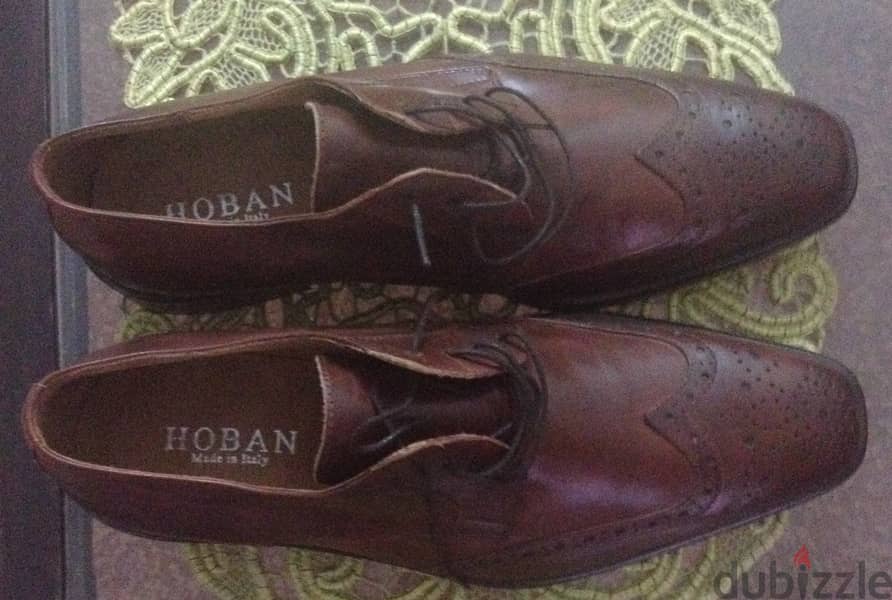 Men's HOBAN / Vero Cuoio Brown Lace Up Leather Shoes 2