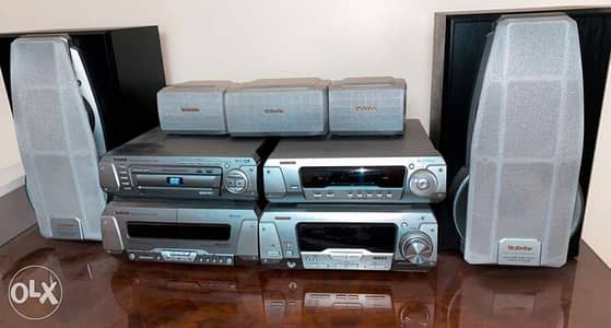 Technics home theater , DVD & cassette // للبيع ساوند سيستم Technics