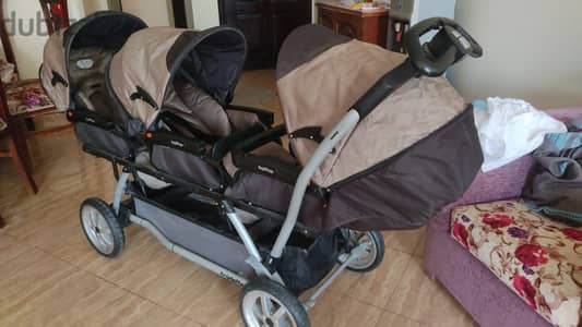 عربية اطفال ثلاثة توام stroller triplets