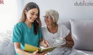نوفر جليسة مسنين للرعاية الشخصية والطبية للمسنين والمرضى بالضمانات